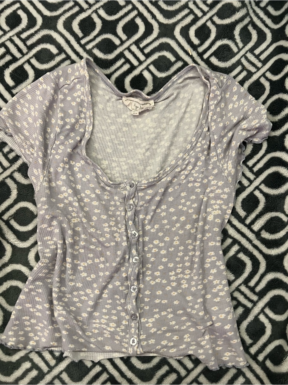 Lavender Floral buttons